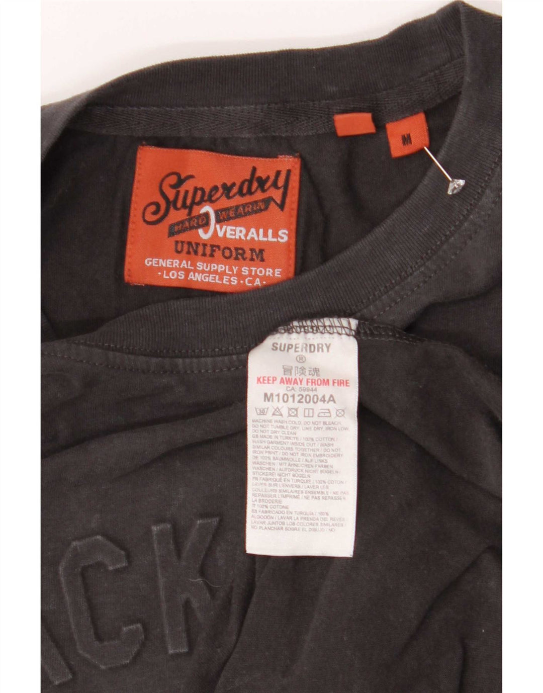 Superdry Camiseta Gráfica De Algodón Gris Medio Para Hombre