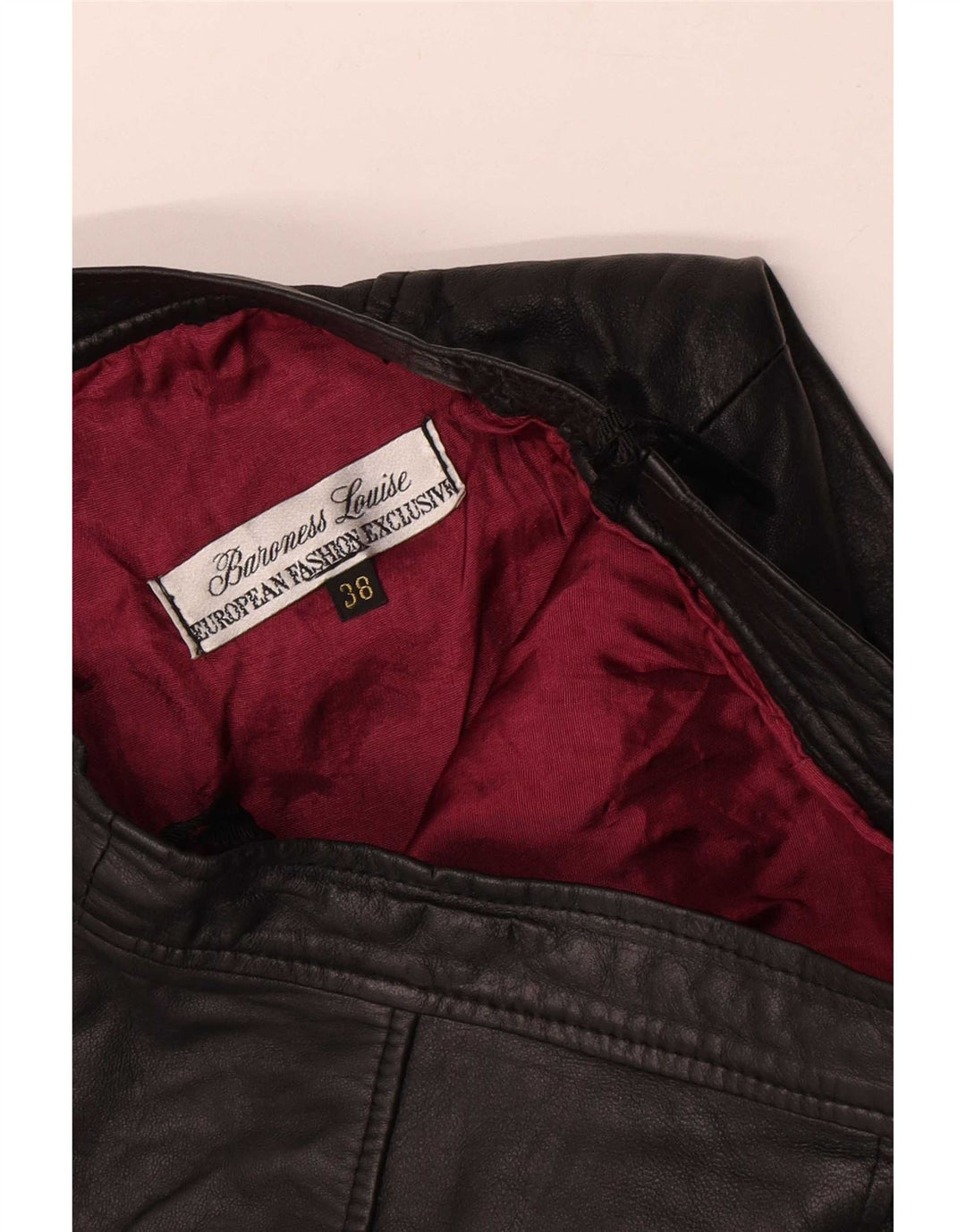Falda recta vintage para mujer EU 38 Mediana W26 Negro