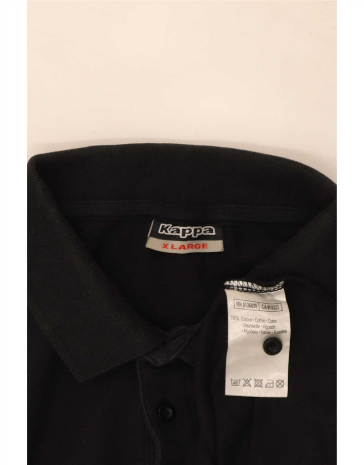 Kappa Polo Hombre XL Algodón Negro