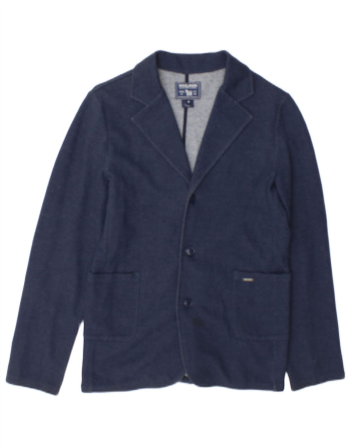 Woolrich Chaqueta tipo blazer de 3 botones para niño 11-12 años Algodón azul marino