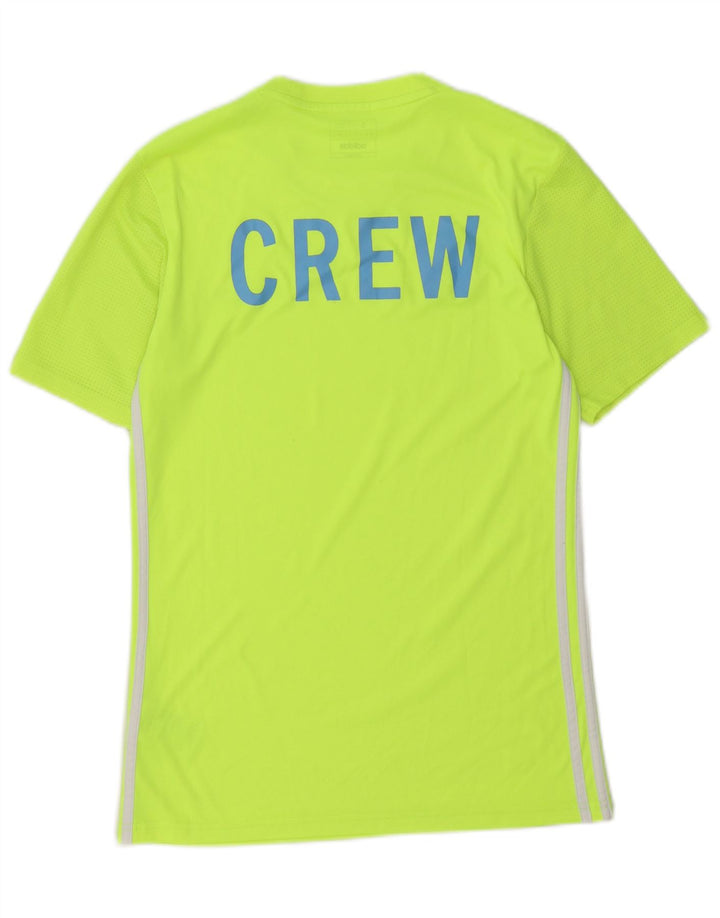 Adidas Hombre Slim Fit Graphic Camiseta Top Pequeño Verde Poliéster