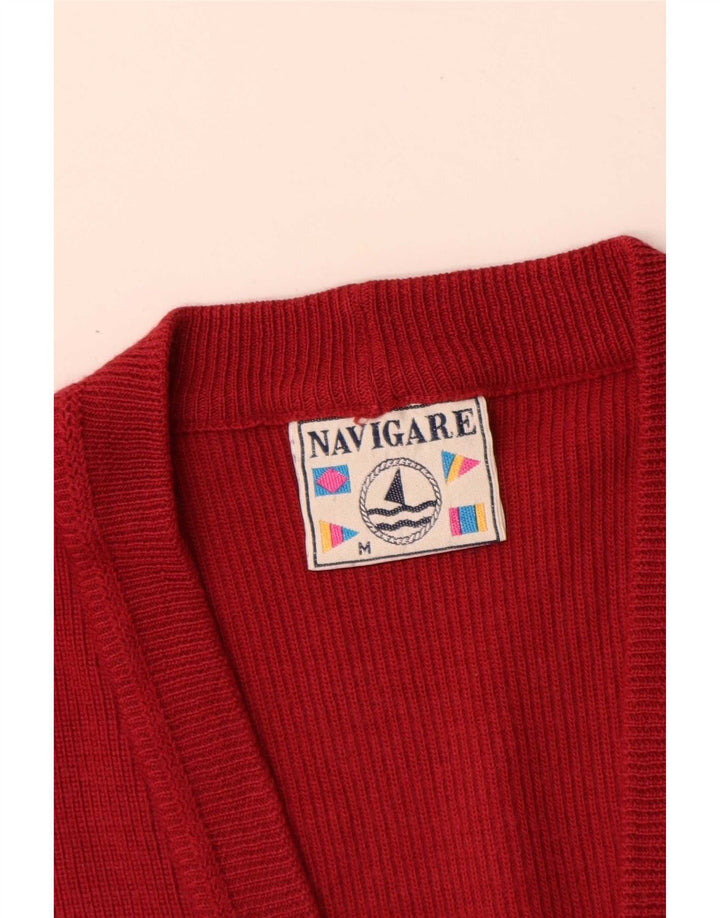 Navigare - Cárdigan para hombre, color rojo medio