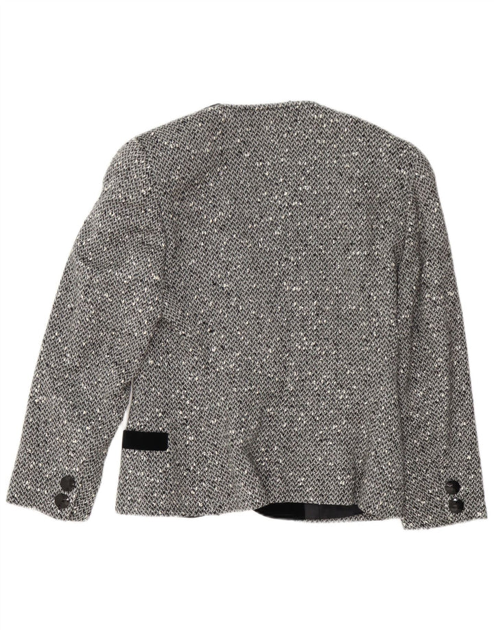 Conjunto de falda elegante de 2 piezas con 3 botones para mujer IT 42 Medium W28 Gris moteado