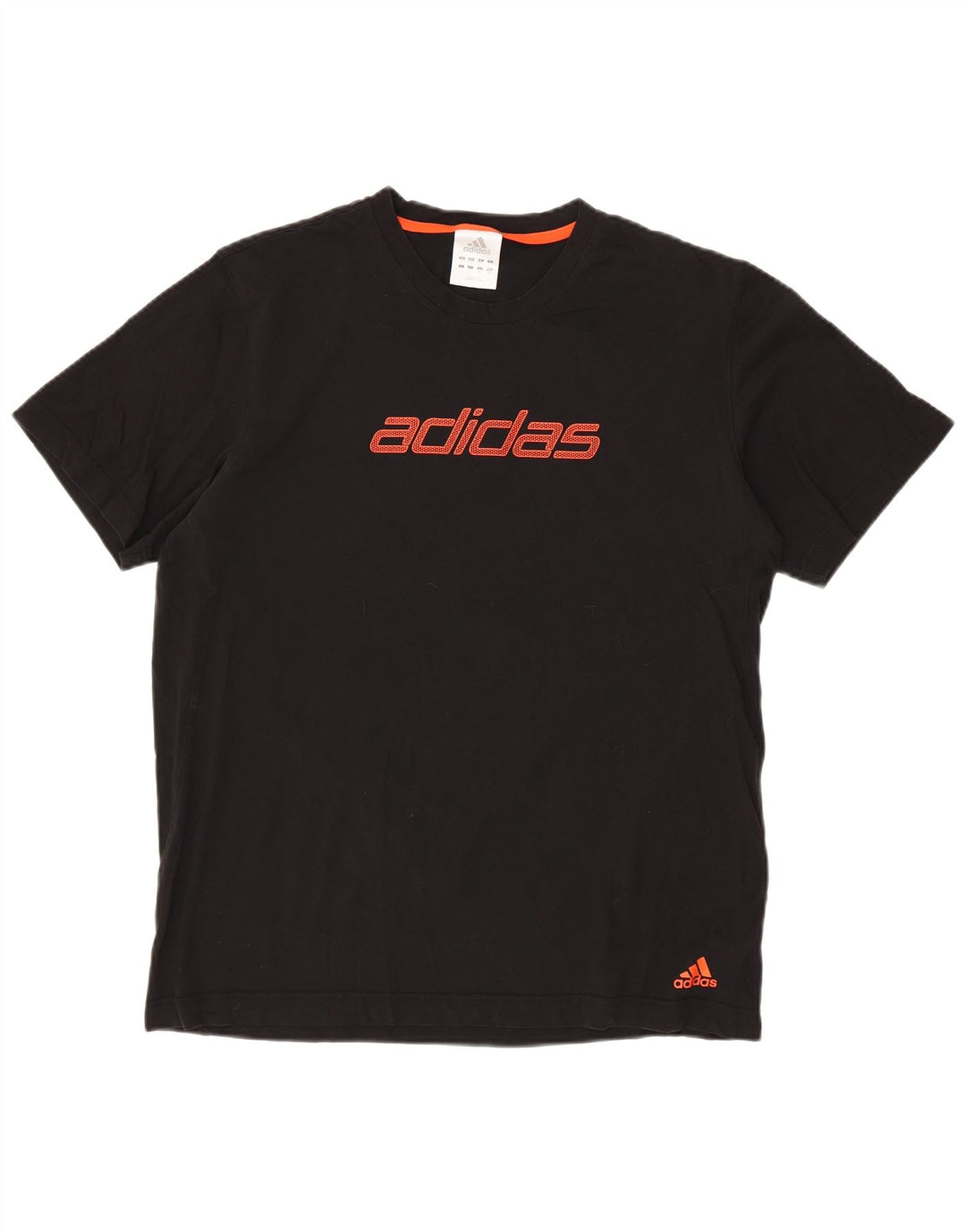 ADIDAS Camiseta gráfica para hombre Top grande de algodón negro
