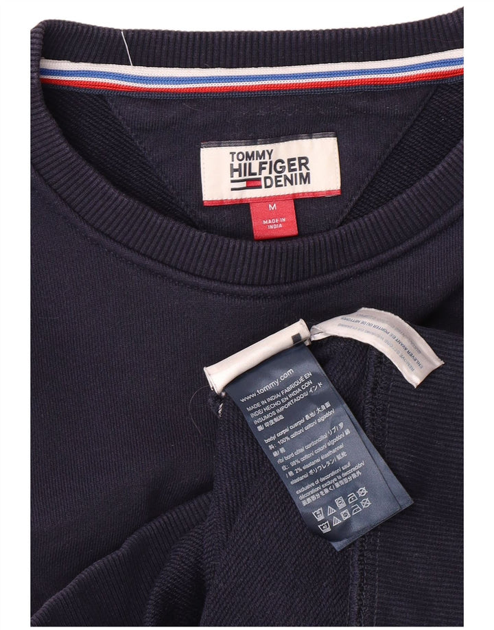 TOMMY HILFIGER Sudadera gráfica para hombre Jumper Medium Azul marino Colorblock