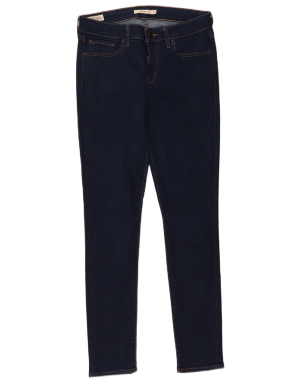Levi's Mujer 711 Skinny Jeans W28 L30 Algodón Azul Marino