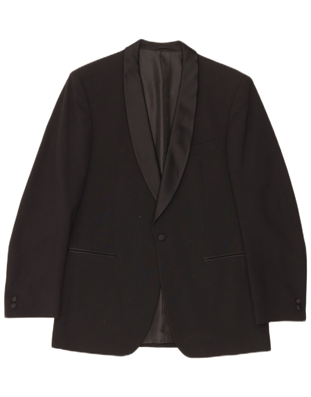 Wilvorst Chaqueta tipo blazer con 1 botón para hombre UK 38 Medium Black New Wool