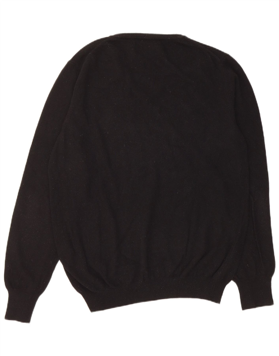 Liu Jo Jersey con Cuello en V para Hombre, Jersey Grande de Lana Virgen Negra