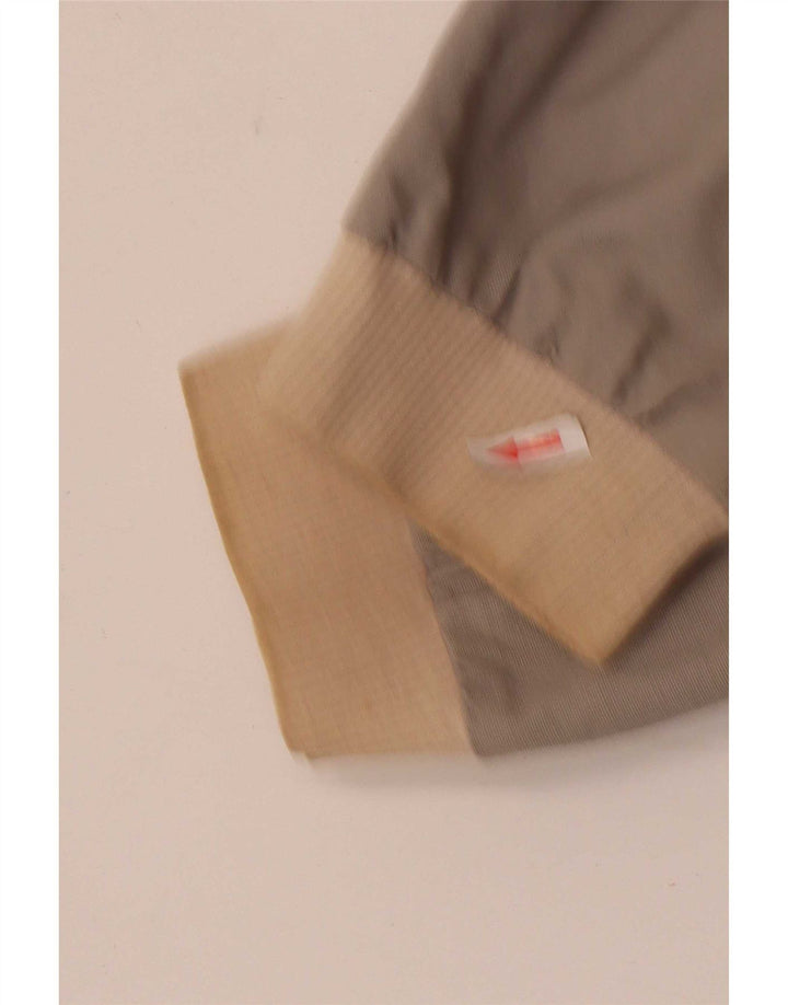 Vintage hombres bomber chaqueta Reino Unido 40 grande gris colorblock