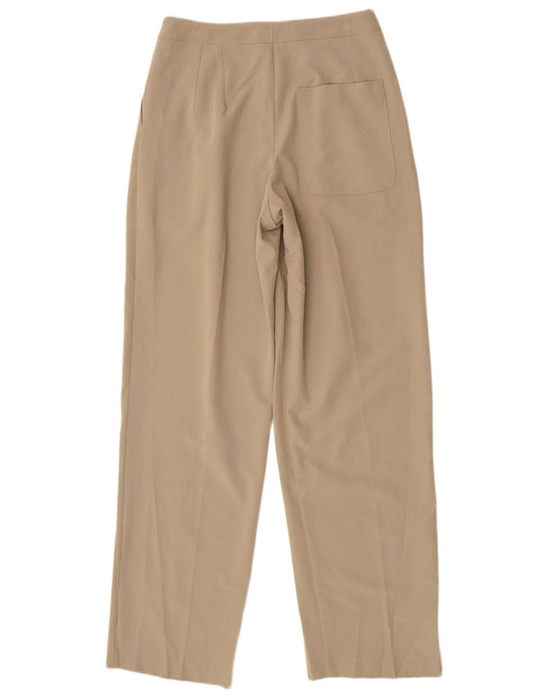 Topshop Pantalones informales con pinzas para mujer UK 8 Small W26 L31 Poliéster beige