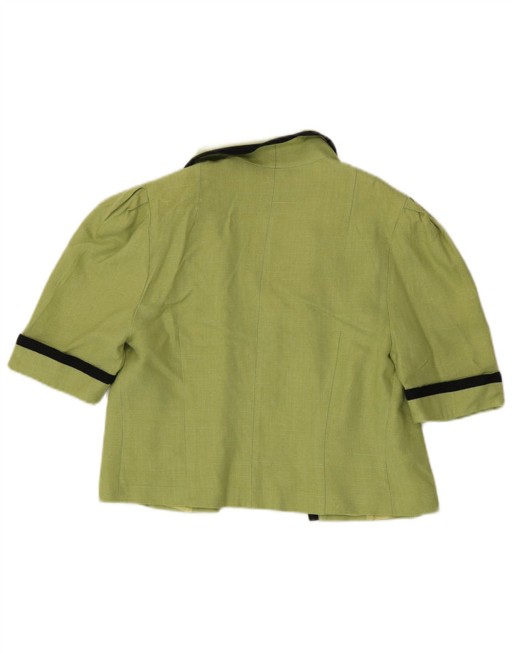 Hardob Bolero Top para mujer UK 12 Viscosa verde medio