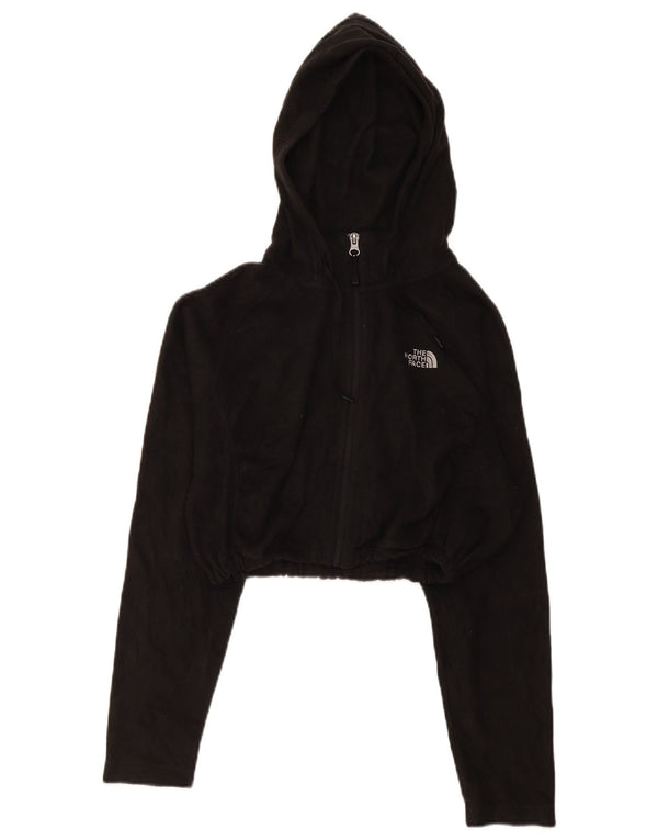 The North Face Chaqueta polar corta con capucha para mujer UK 46 Grande Poliéster negro