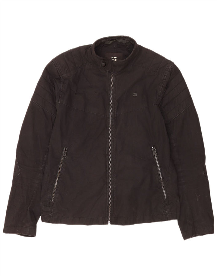 G-Star Chaqueta Racer para hombre UK 40 Grande Algodón negro