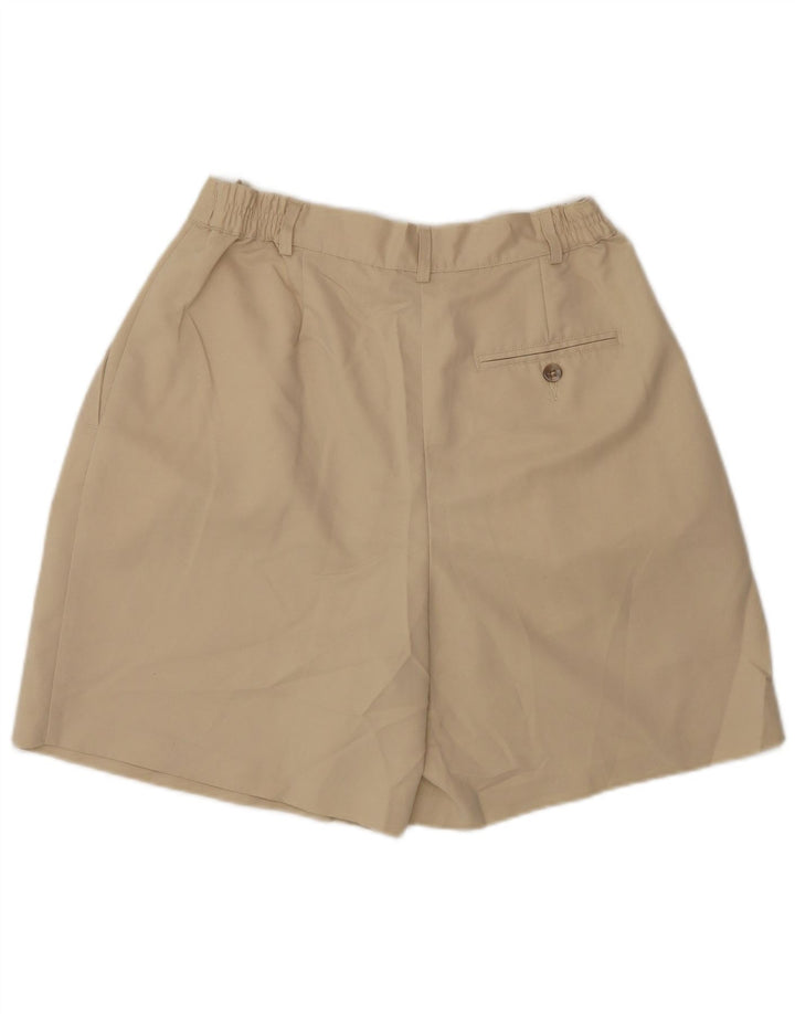IZOD Pantalones cortos chinos pegados para mujer US 6 Medium W28 Beige Poliéster