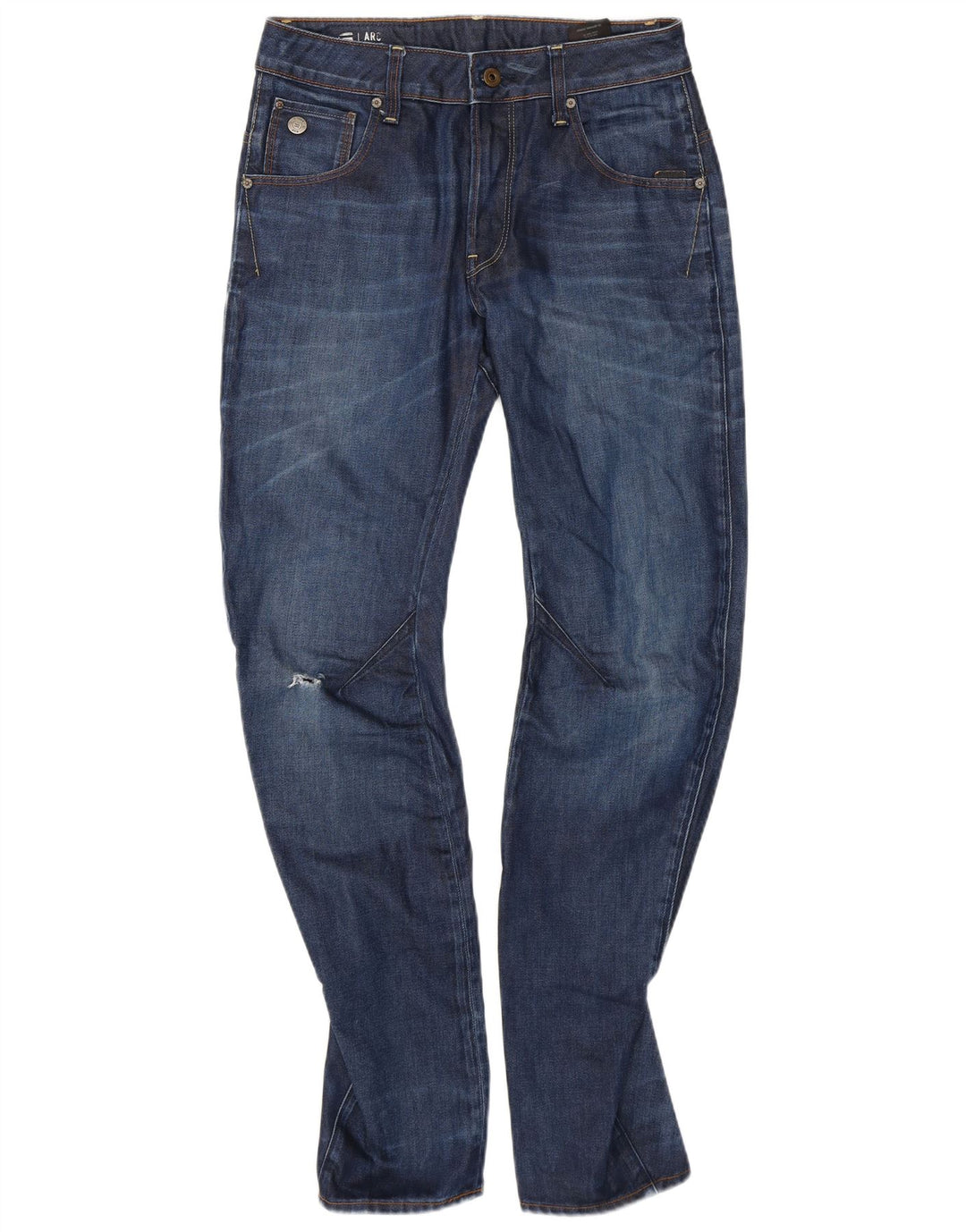 Vaqueros ajustados desgastados 3D Arc para hombre G-Star W28 L32 Algodón azul