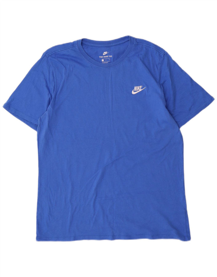 Camiseta Nike Hombre Top Grande Azul Algodón