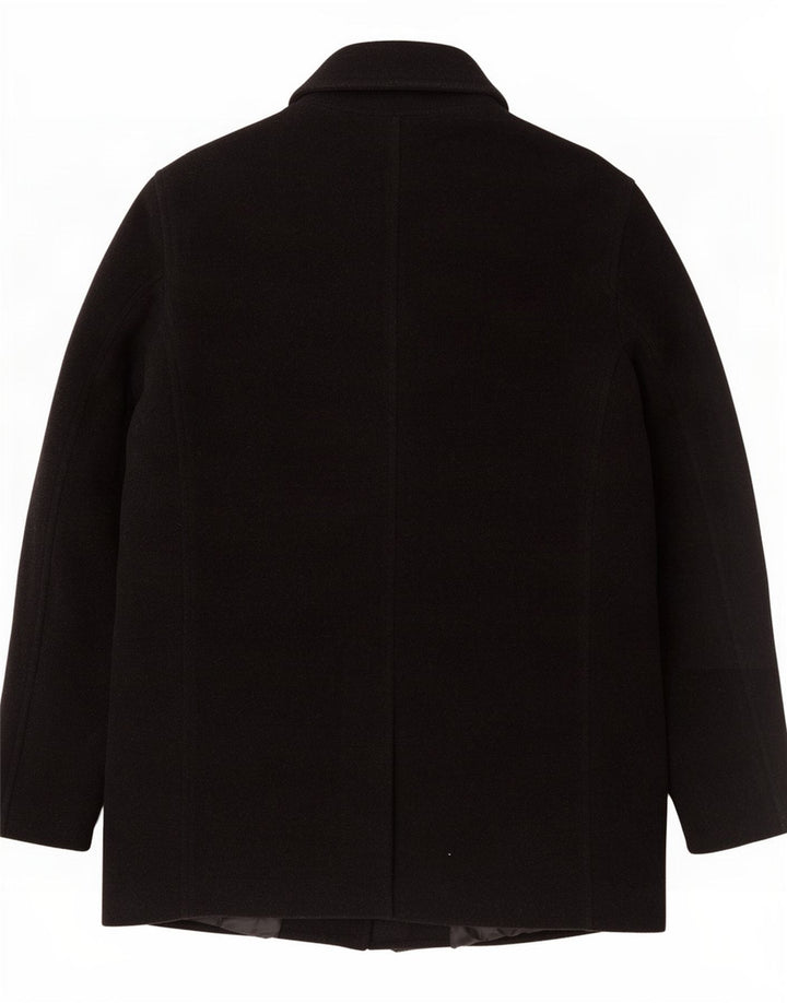 Zara Hombre Abrigo UK 42 XL Lana Negra