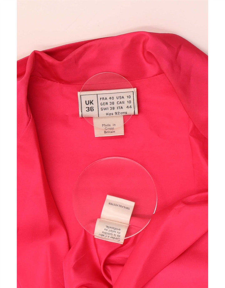 Frank Usher Blusa de manga larga para mujer IT 44 Poliéster rosa medio
