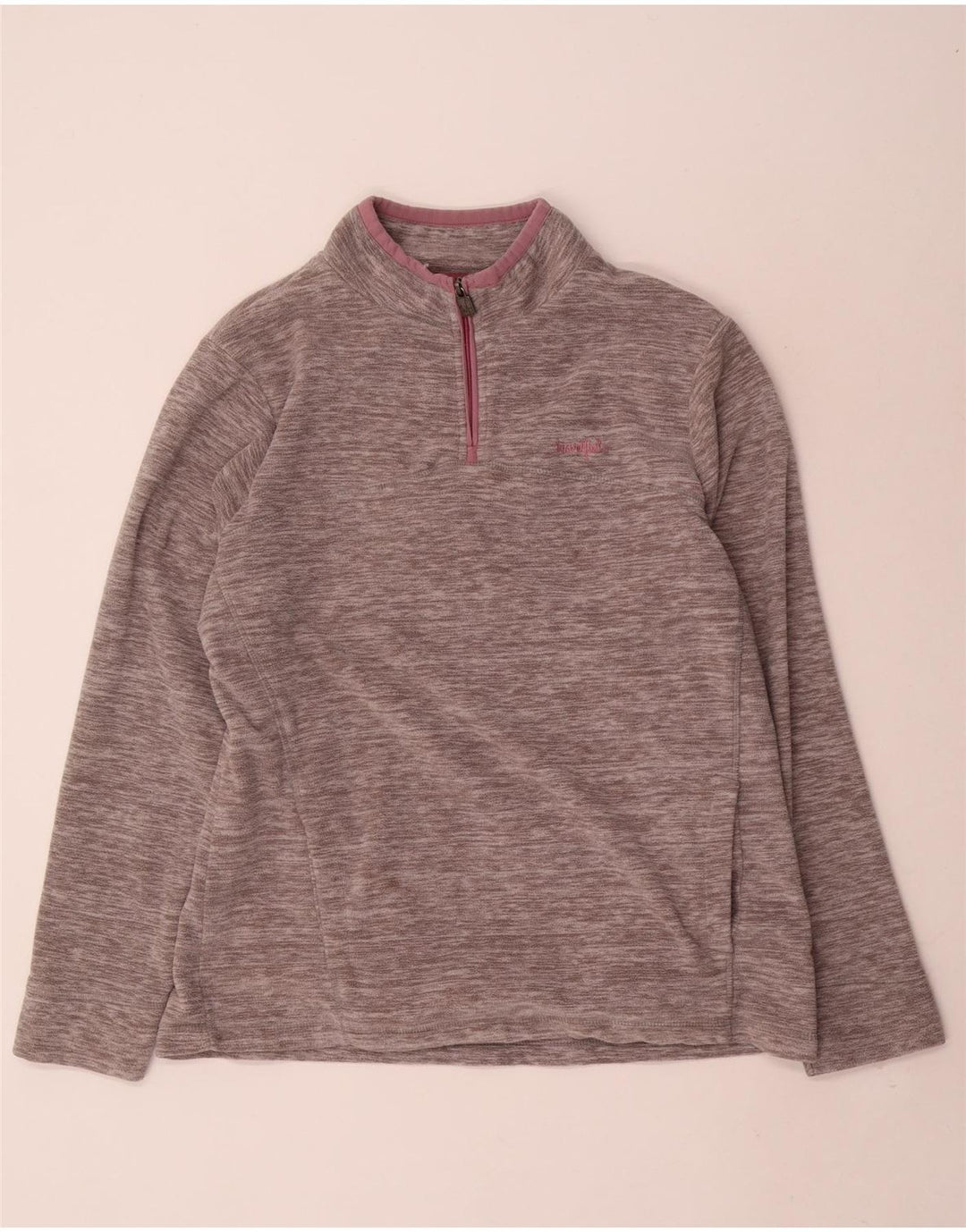 WEIRD FISH Jersey de forro polar extragrande para mujer UK 46 Grande gris moteado