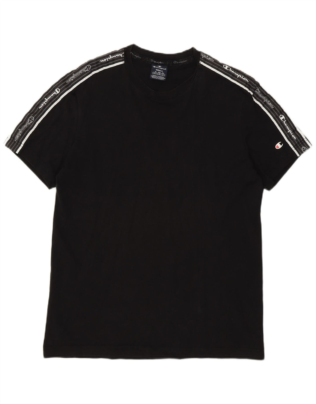 Champion Camiseta Gráfica para Hombre Top Pequeño Negro