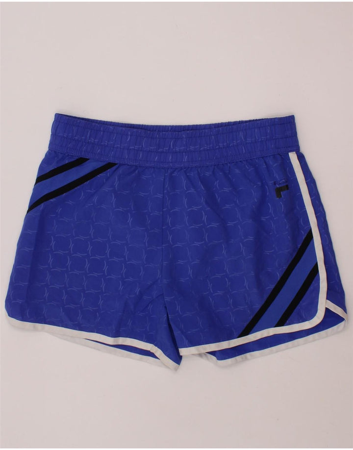 FILA Shorts Deportivos Niña 10-11 Años Azul Medio Poliéster Geométrico