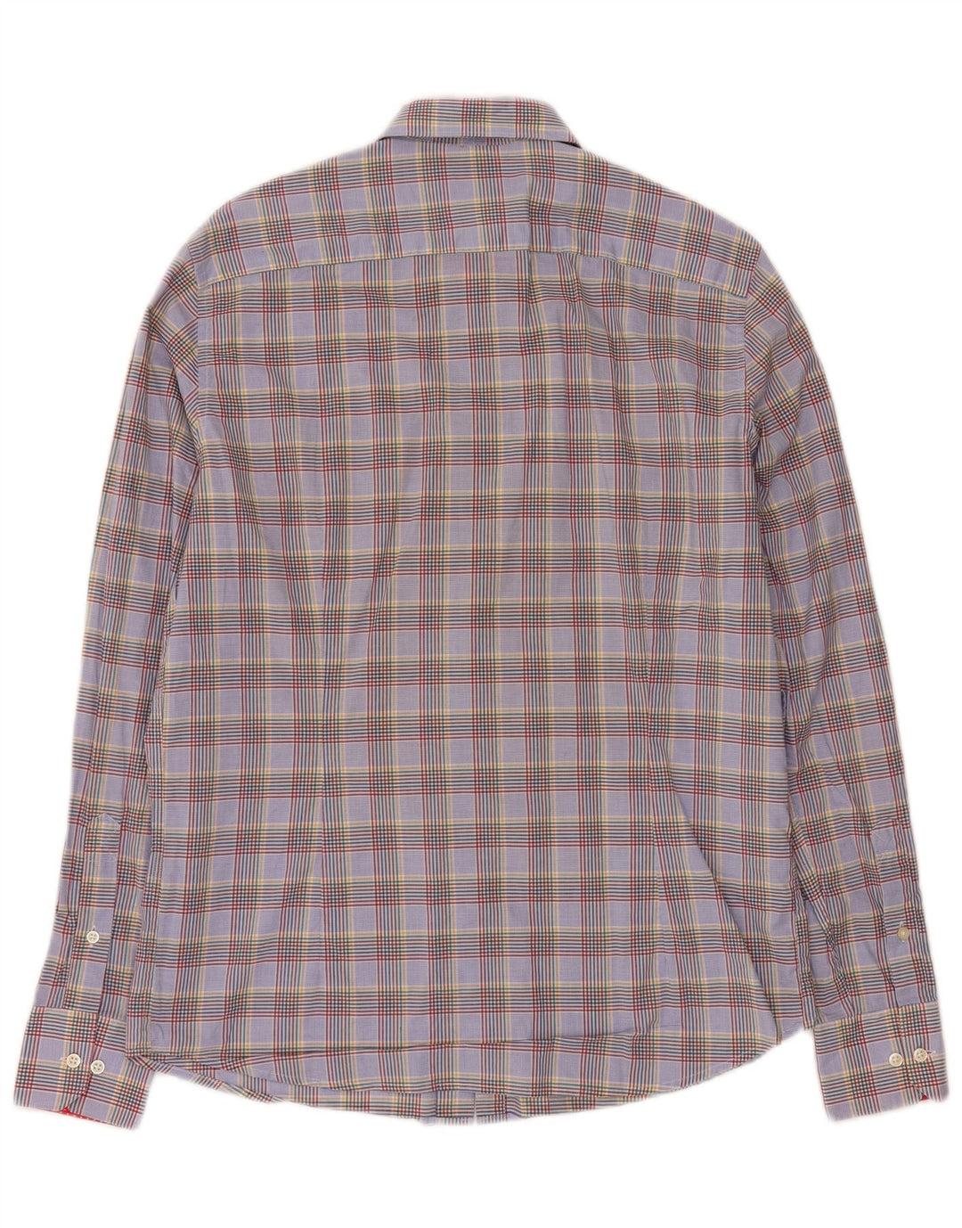 BARBOUR Camisa entallada de hombre con cuadros multicolor medianos