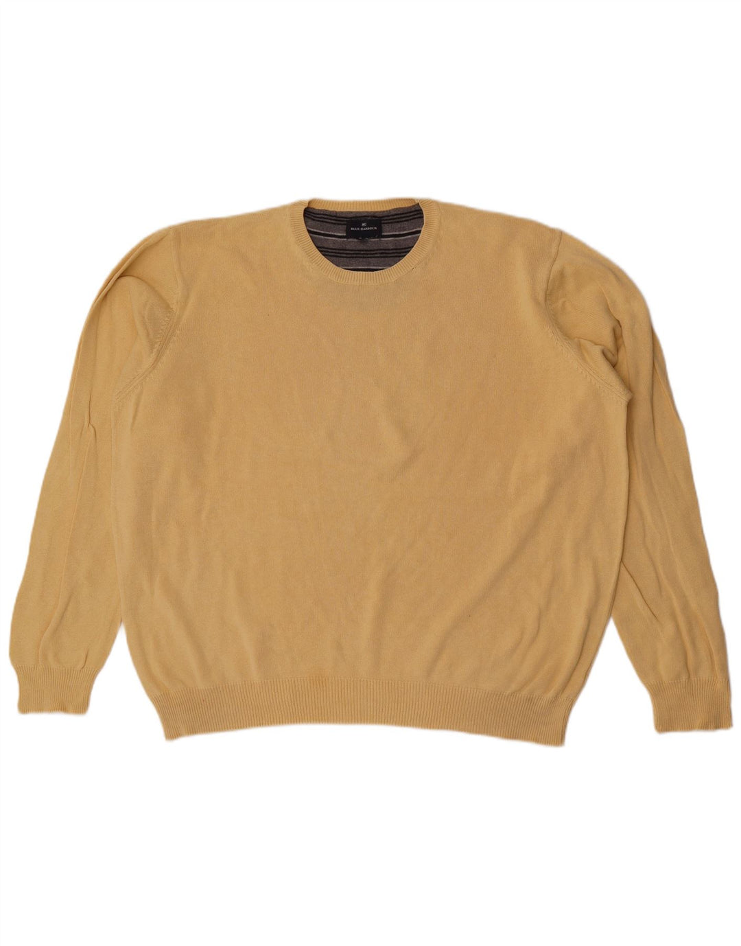 Marks & Spencer - Jersey de cuello redondo para hombre, color azul, talla XL, color amarillo