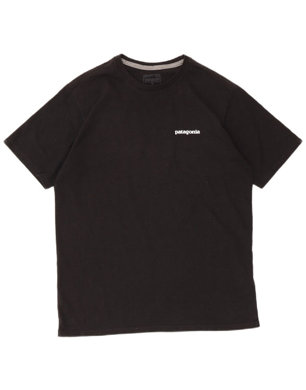 PATAGONIA Camiseta gráfica para hombre Top Small Black Cotton