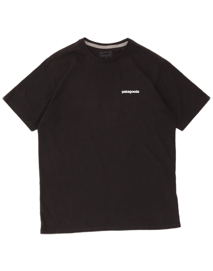 PATAGONIA Camiseta gráfica para hombre Top Small Black Cotton