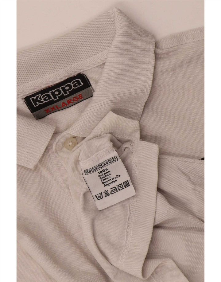 Kappa Polo Hombre 2XL Algodón Blanco