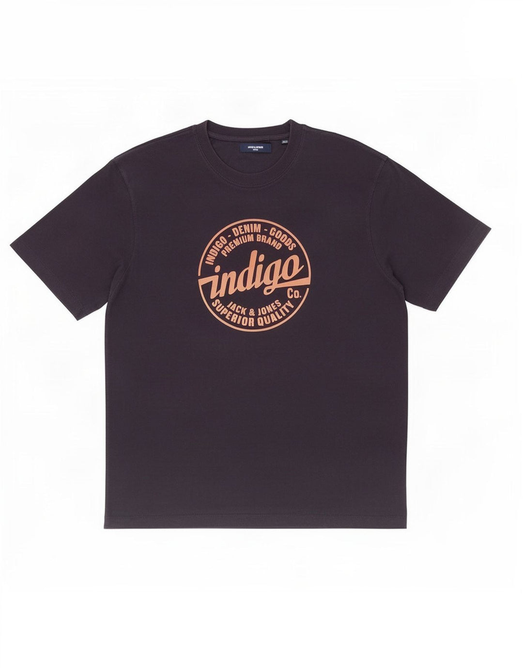 Jack & Jones Hombre Camiseta Gráfica Top Medium Azul Marino