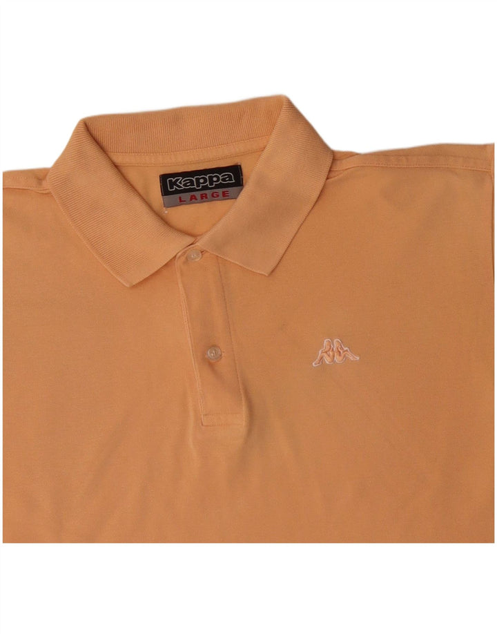 KAPPA Polo Hombre Grande Algodón Amarillo