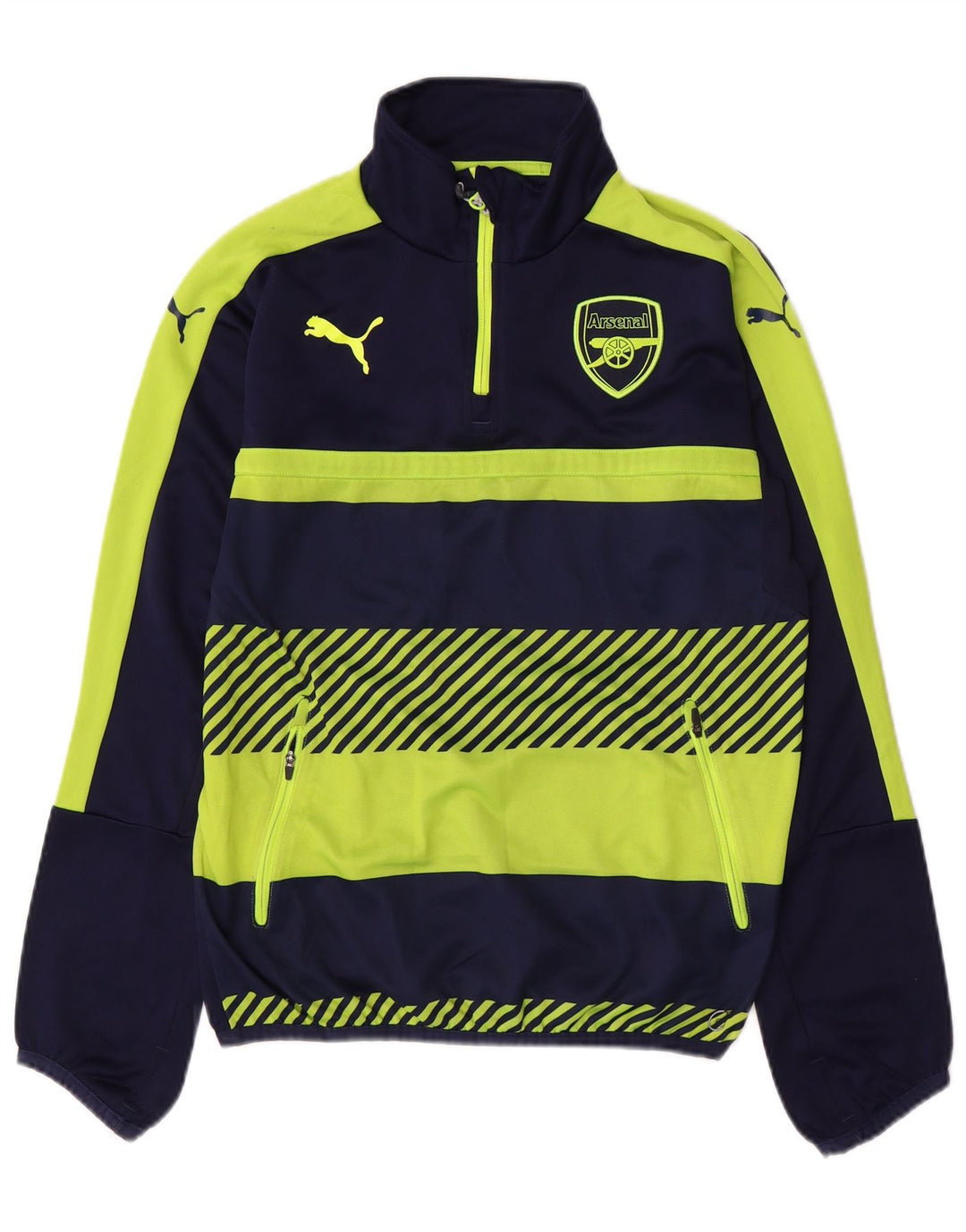 PUMA Arsenal Jersey Chándal Top Chaqueta para Hombre Pequeño Azul Marino Rayas