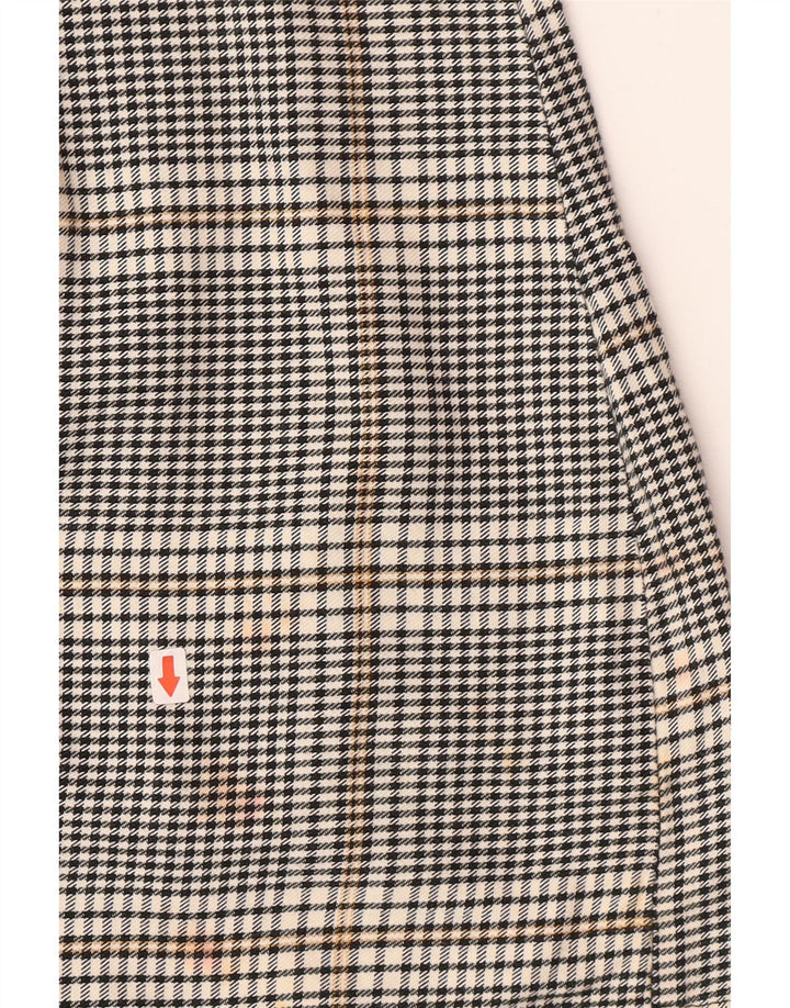 Zara Vestido Camisero Niña 13-14 Años Algodón Vichy Gris