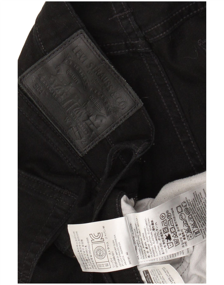 LEVI'S Jeans rectos 504 para hombre W36 L32 Algodón negro
