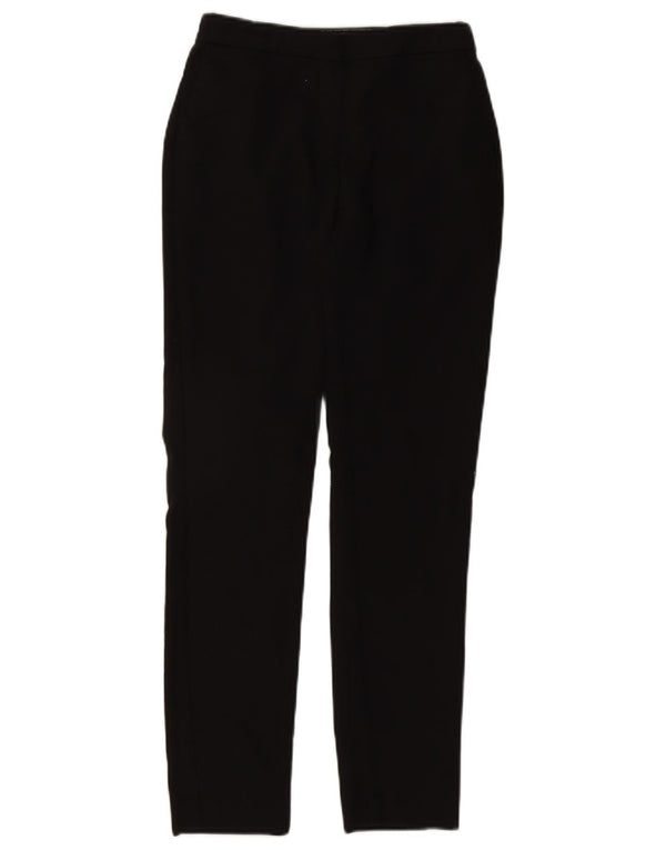 Zara Mujer Pantalón Chino Slim XS W24 L28 Algodón Moteado Negro