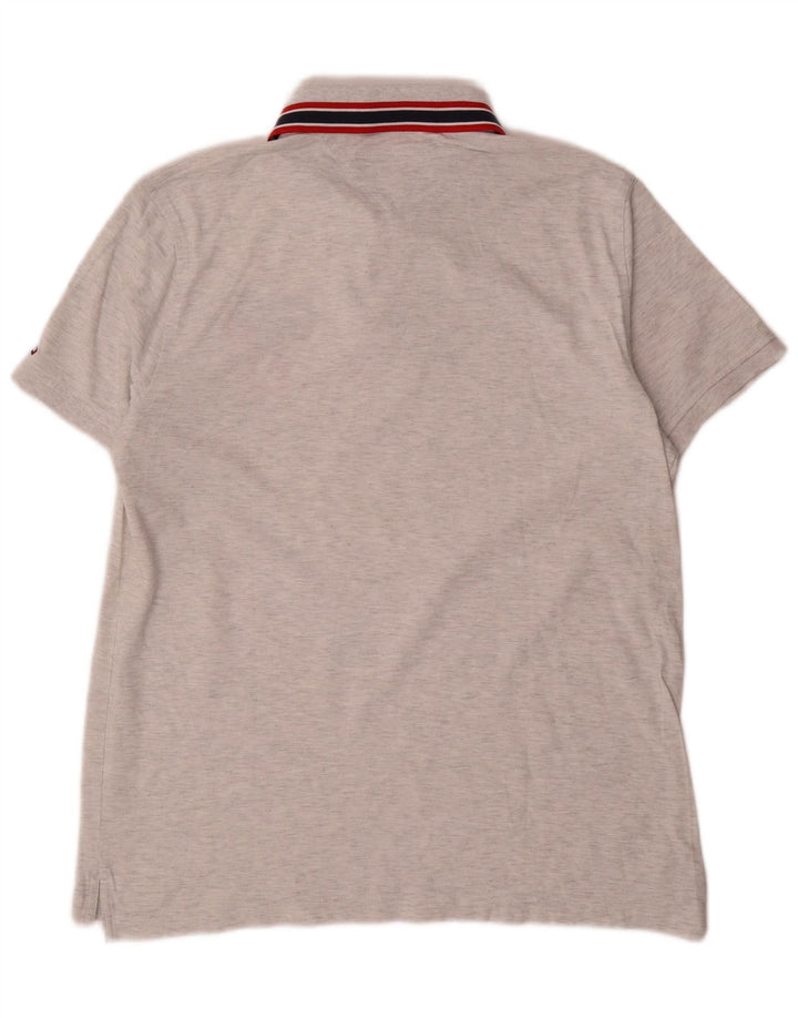 Tommy Hilfiger Polo Gráfico para Hombre Grande Gris Moteado