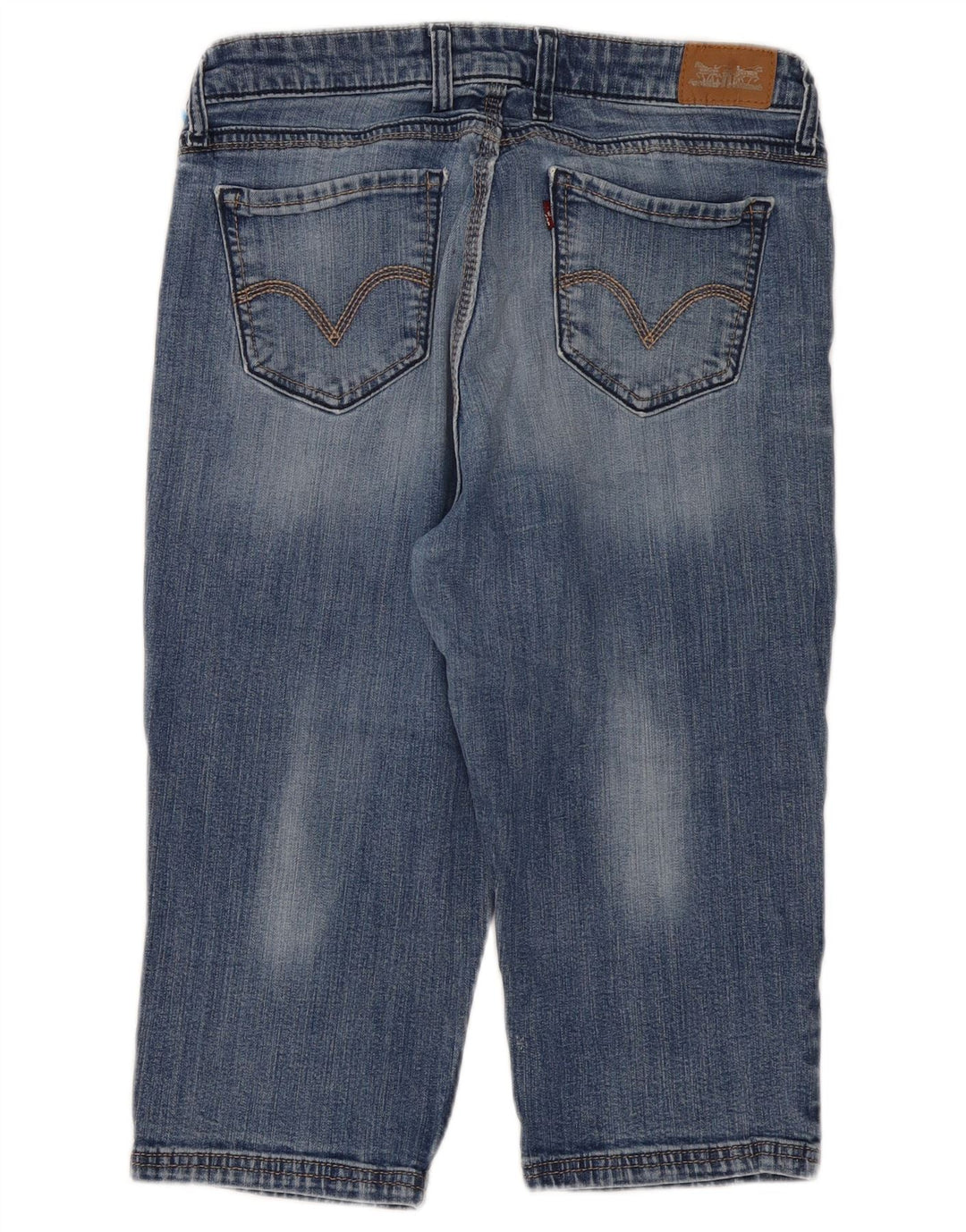 LEVI'S Capri Jeans para mujer US 12 Grande W31 L18 Algodón azul