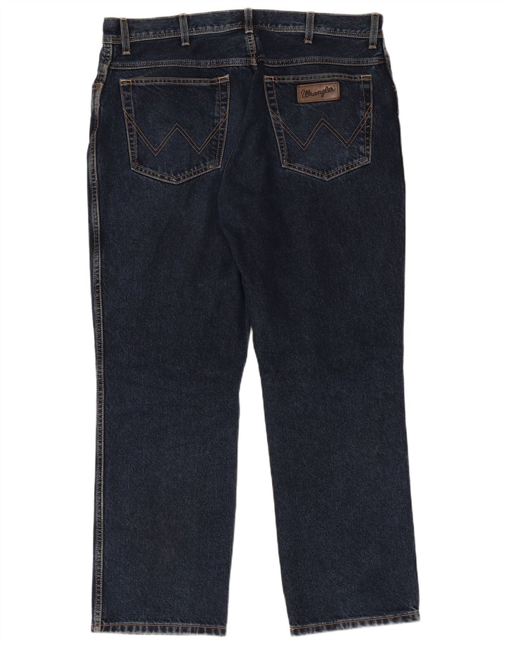 WRANGLER Vaqueros rectos para hombre W38 L30 Algodón azul marino