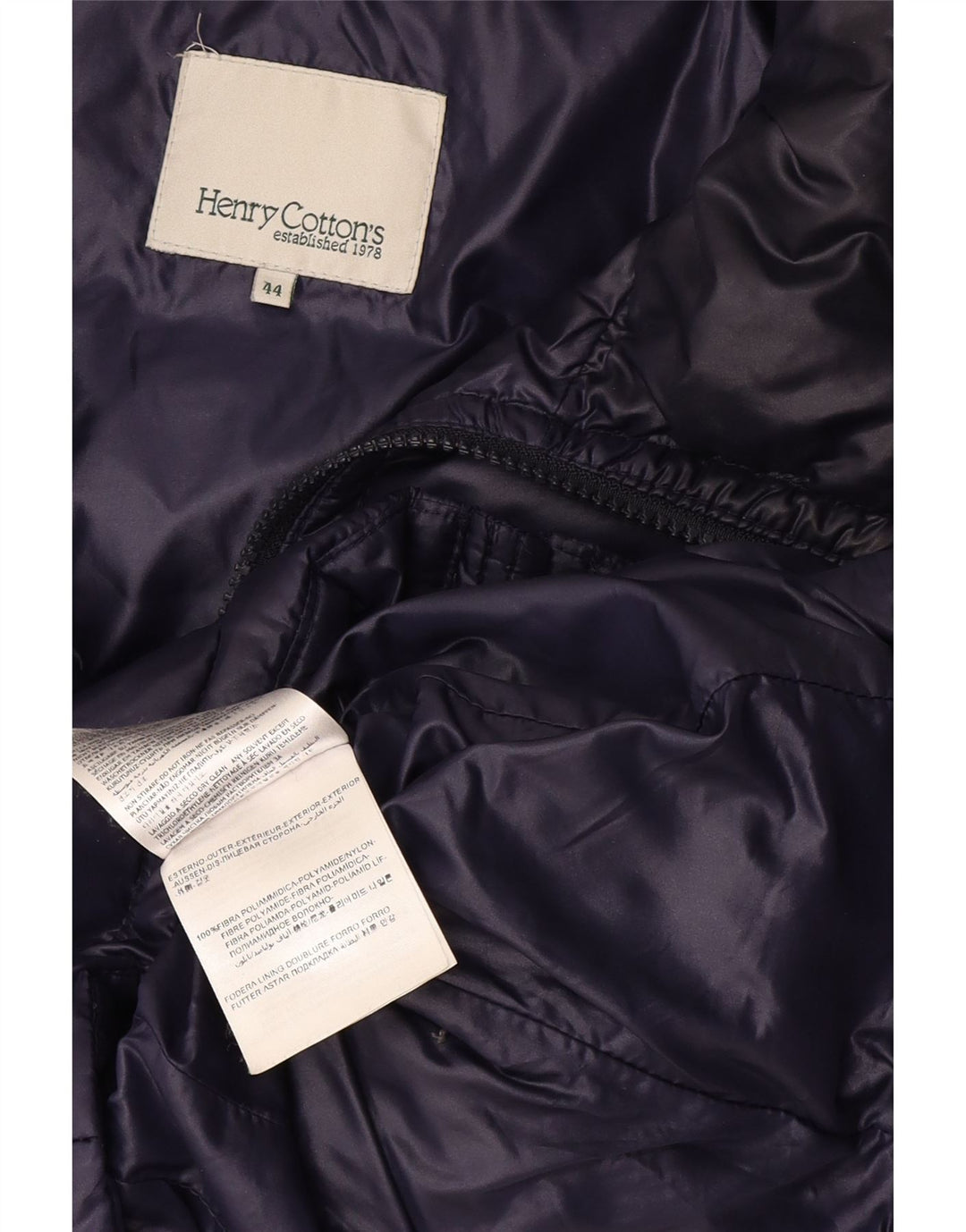 Chaqueta acolchada para mujer Henry Cottons IT 44 Medium Azul marino Poliamida