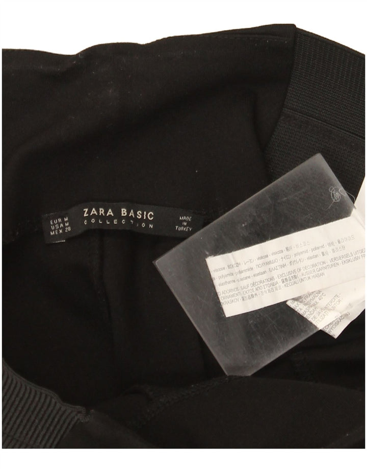 Zara Leggings Mujer UK 40 Medium Viscosa Negra