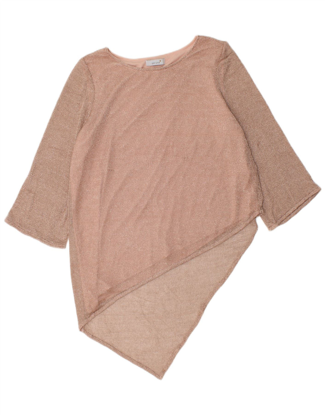 Marks & Spencer Vestido asimétrico Per Una para mujer Reino Unido 44 Medio rosa moteado