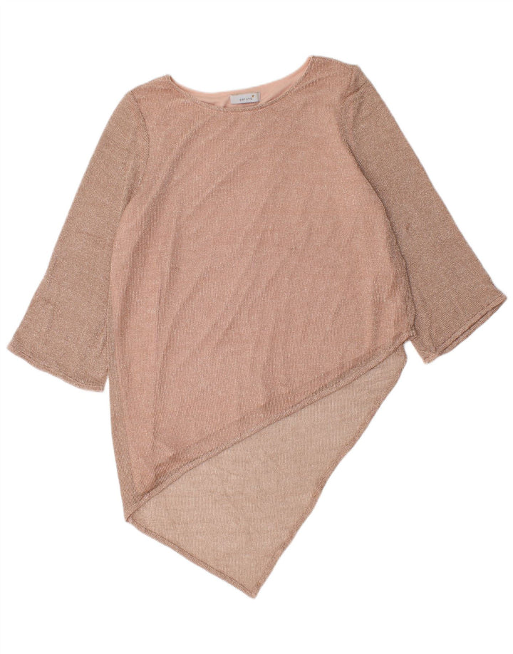 Marks & Spencer Vestido asimétrico Per Una para mujer Reino Unido 44 Medio rosa moteado