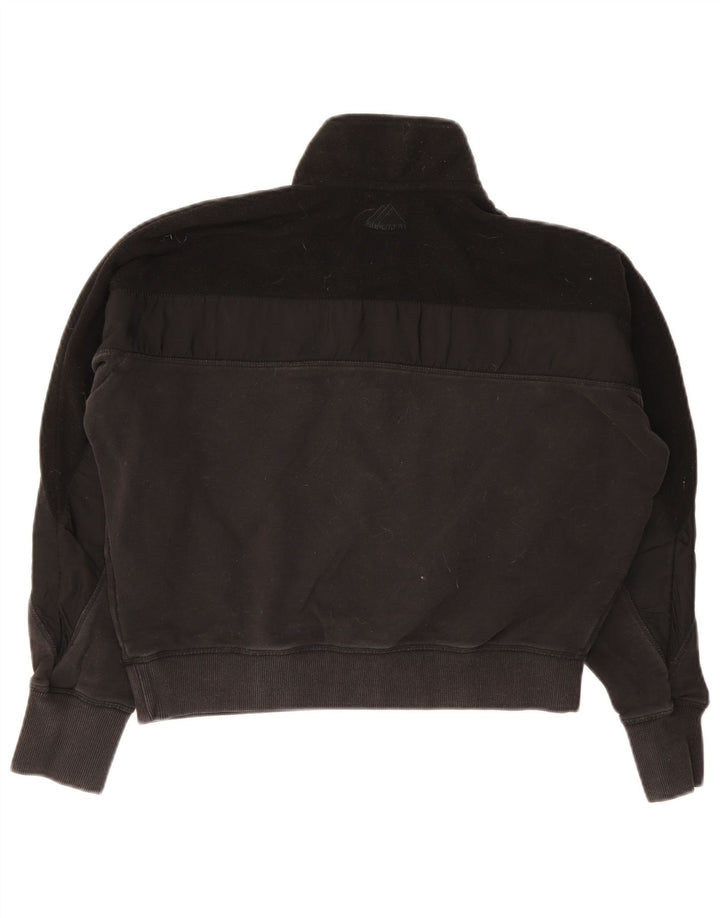 Superdry Mujer Oversize Crop Sudadera Jumper UK 40 Medium Negro