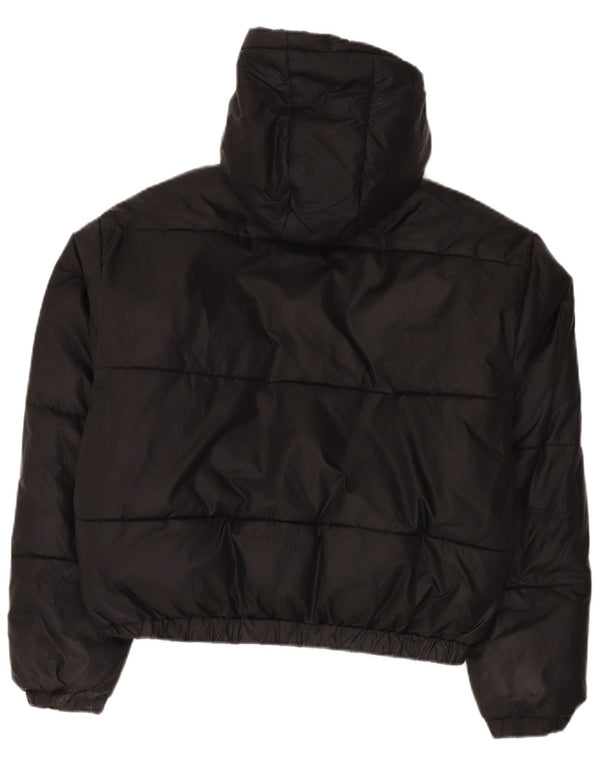 Chaqueta acolchada extragrande con capucha para mujer Ellesse UK 42 Poliéster negro mediano