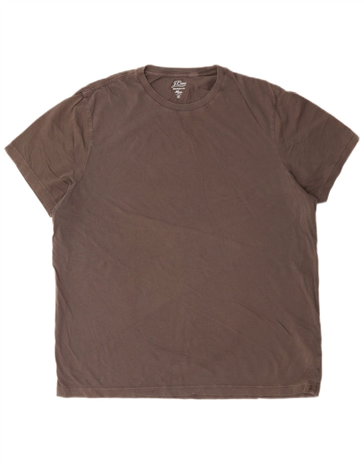 J. Crew Camiseta Hombre Top XL Algodón Marrón