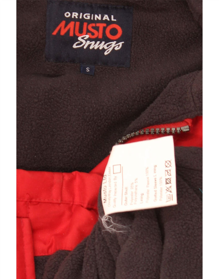 Musto Chaqueta cortavientos con capucha para hombre UK 36 Small Red Poliéster