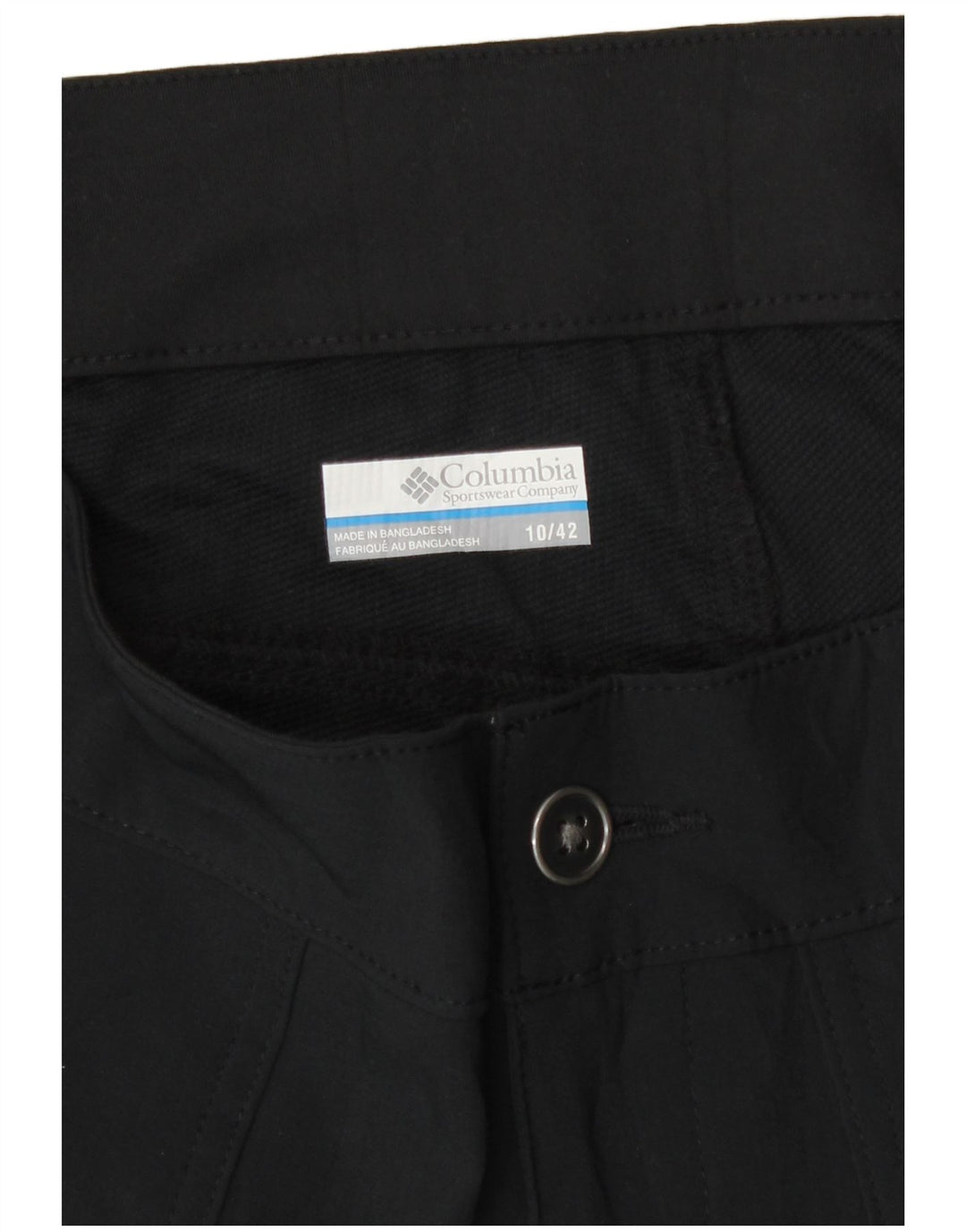 Columbia Pantalones cargo delgados para mujer US 10 Large W30 L31 Poliéster negro