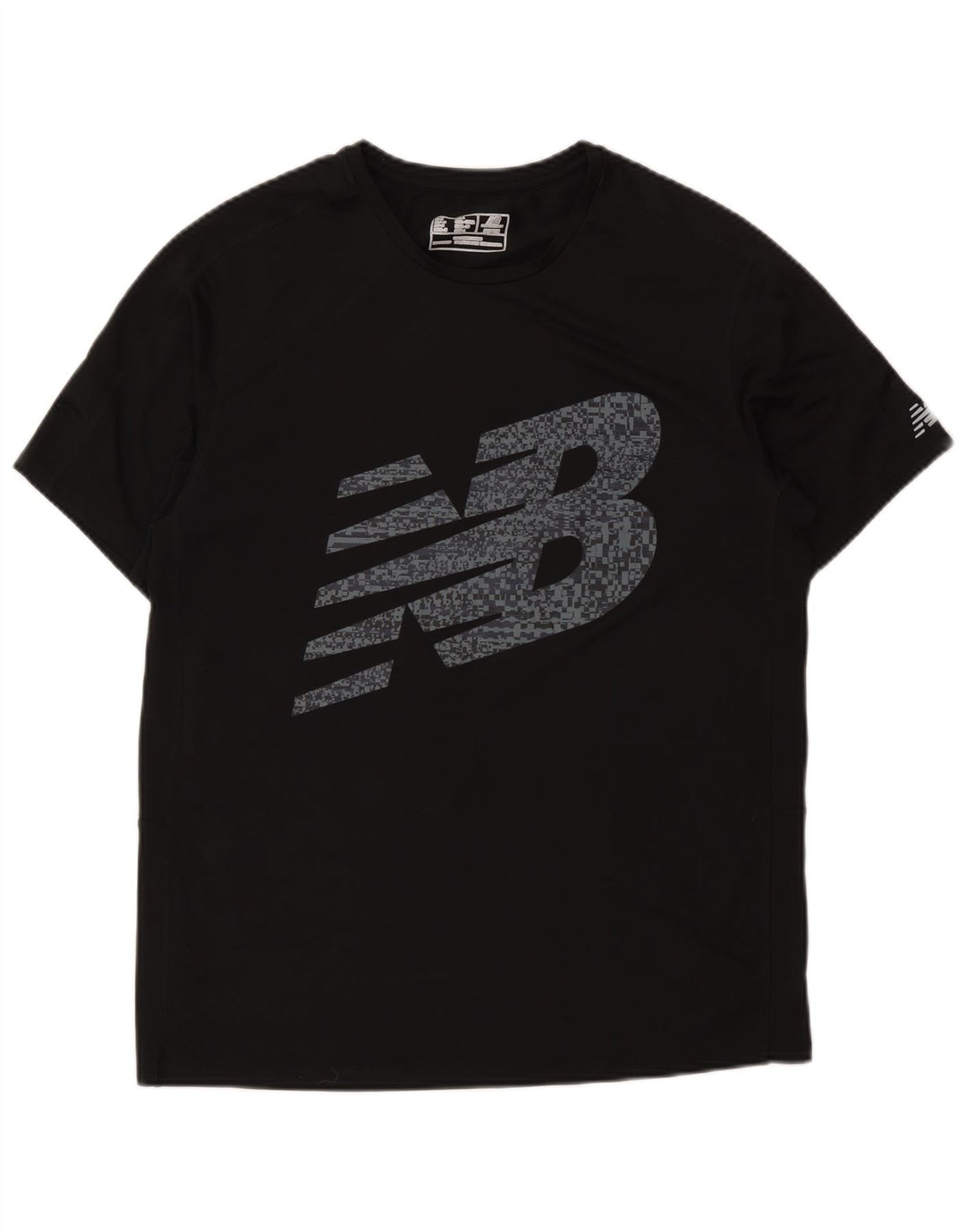 New Balance Hombre Camiseta Gráfica Top Medium Negro