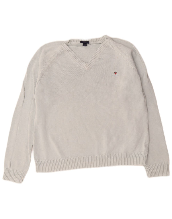 Gant Jersey con Cuello en V para Mujer UK 40 XL Algodón Azul